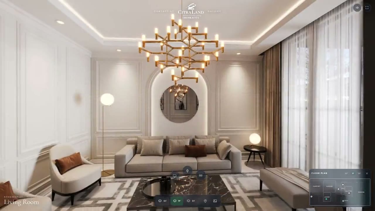 The family room interior in the CitraLand Gresik experience