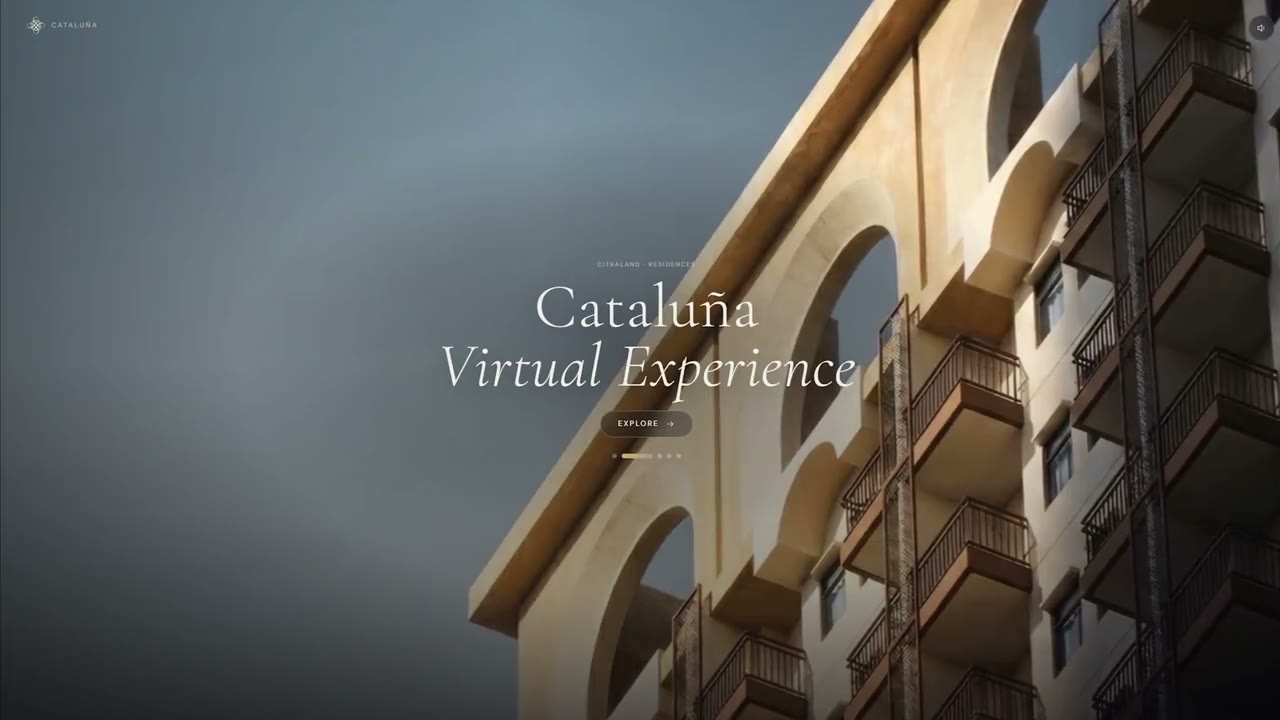 Cataluña Virtual Experience — cinematic web brochure
