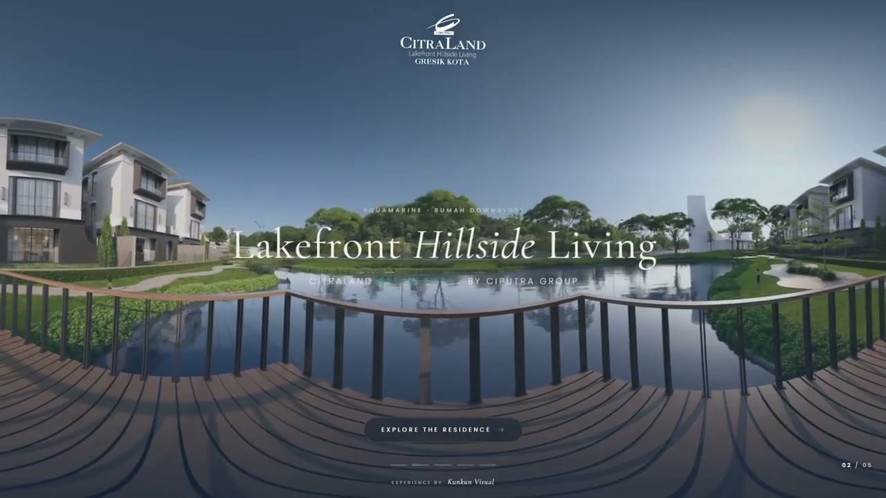 Lakefront Hillside Living, the CitraLand Gresik experience title